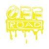 Offroad Sticker 17x17 Cm Sarı