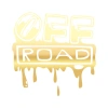 Offroad Sticker 17x17 Cm Gold