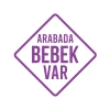 arabada Bebek Var Sticker 17x17 Cm Mor