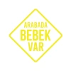arabada Bebek Var Sticker 17x17 Cm Sarı