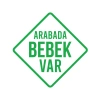 arabada Bebek Var Sticker 17x17 Cm Yeşil