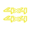 4x4 Sticker 2 Adet  17x17 Cm Sarı