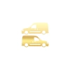 Basık Renault Kangoo Sticker 17x17 Cm Gold