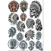 Apache Kızılderili Sticker Set