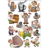 Biracı Adam Sticker Set