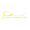 Sports Mind Alfa Romeo Sports Sticker 17x17 Cm Sarı
