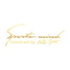 Sports Mind Audi A6 Sports Sticker 17x17 Cm Gold