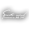 Sports Mind Audi A6 Sports Sticker 17x17 Cm Beyaz