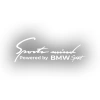 Sports Mind BMW Sports Sticker 17x17 Cm Beyaz