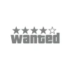 Wanted Sticker 17x17 Cm Gri