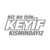 Biz Bu işin Keyif Kısmındayız 17x17 Cm Gri