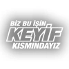 Biz Bu işin Keyif Kısmındayız 17x17 Cm Beyaz