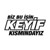 Biz Bu işin Keyif Kısmındayız 17x17 Cm Siyah