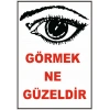 Görmek Ne Güzeldir Sticker 20X28 Cm