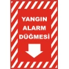 Yangın Alarm Düğmesi Sticker 20X28 Cm
