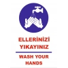 Ellerinizi Yıkayınız Sticker 20X28 Cm