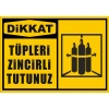 Tüpleri Zincirli Tutunuz Sticker 20X28 Cm
