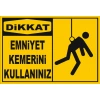 Emniyet Kemeri Kullanınız Sticker 20X28 Cm