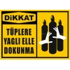 Tüplere Yağlı Elle Dokunma Sticker 20X28 Cm