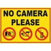No Please Camera Sticker 20X28 Cm