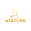 Atatürk Türk Bayrağı Sticker 17x17 Cm Gold