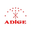 Adige Çerkez Bayrağı Sticker 17x17 Cm Kırmızı