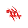 Beast Mode Sticker 17x17 Cm Kırmızı