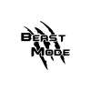 Beast Mode Sticker 17x17 Cm Siyah
