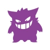 Pokemon Gengar Araba Stickeri 17x17 Cm Mor