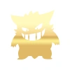 Pokemon Gengar Araba Stickeri 17x17 Cm Gold