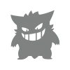 Pokemon Gengar Araba Stickeri 17x17 Cm Gri