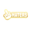 Haters Araba Sticker 17x17 Cm Gold