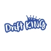 Drift King Araba Sticker 17x17 Cm Mavi
