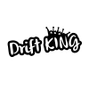 Drift King Araba Sticker 17x17 Cm Siyah