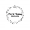 Kozalaklı ve Yapraklı Oval Etiket Kına Nişan Düğün 3x3 cm özel etiket / 50 adet sticker