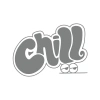 Chill Araba Stickeri 17x17 Cm Gri