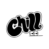 Chill Araba Stickeri 17x17 Cm Siyah