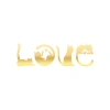 Kediler Love Araba Sticker 17x17 Cm Gold