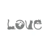 Kediler Love Araba Sticker 17x17 Cm Gri
