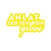 Anlat Sen Seversin Yalanı Araba Sticker 17x17 Cm Sarı