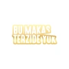 Bu Makas Terzide Yok Araba Sticker 17x17 Cm Gold