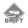 Drift Araba Sticker 17x17 Cm Gri