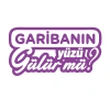 Garibanın Yüzü Gülür mü? Araba Sticker 17x17 Cm Mor