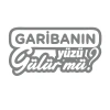 Garibanın Yüzü Gülür mü? Araba Sticker 17x17 Cm Gri