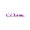 Allah Korusun Araba Sticker 17x17 Cm Mor