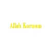 Allah Korusun Araba Sticker 17x17 Cm Sarı