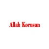 Allah Korusun Araba Sticker 17x17 Cm Kırmızı