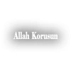 Allah Korusun Araba Sticker 17x17 Cm Beyaz