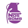 Nos Bomb Araba Sticker 17x17 Cm Mor