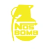 Nos Bomb Araba Sticker 17x17 Cm Sarı